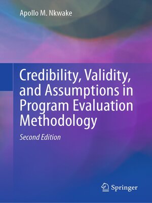 cover image of Credibility, Validity, and Assumptions in Program Evaluation Methodology